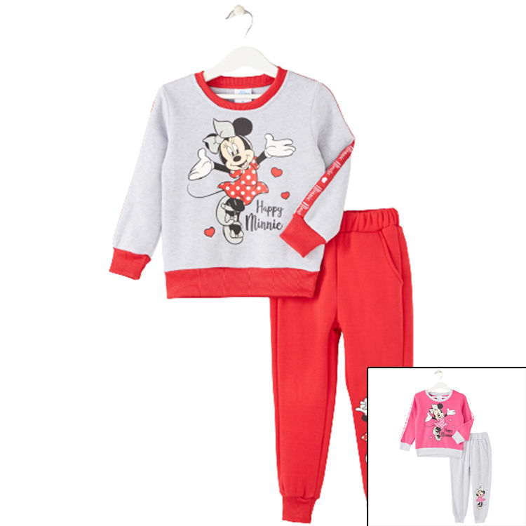 Picture of 2901-2/8 YRS RED Minnie Tracksuit Thermal -Super Thick